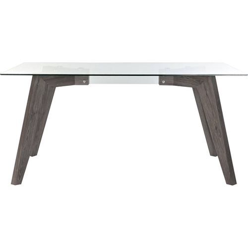 Table De Salon Design En Verre Gris Élégant