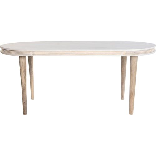 Table à manger Chic Blanc Doré Élégance Moderne