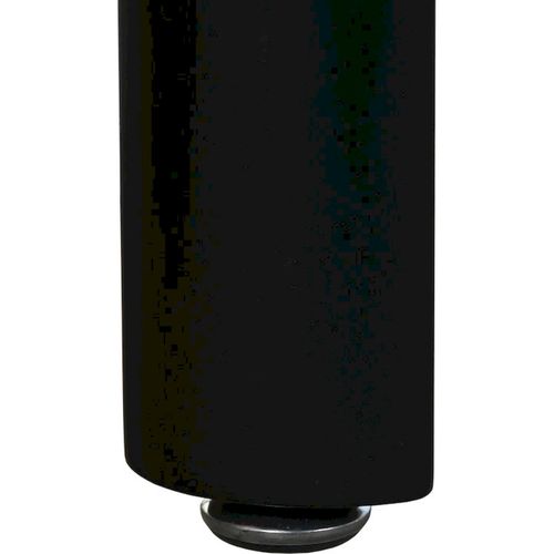 Table à manger Bois Brun Et Pieds Métal Gris Élégants