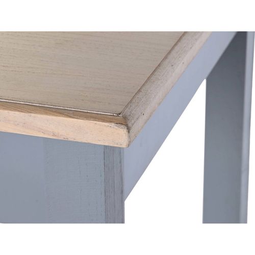 Table à manger Élégante Bois Gris Naturel Et Robuste