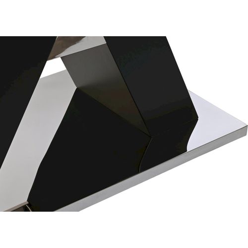 Table à manger Design En Verre Trempé Noir Chic