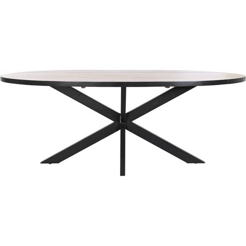 Table à manger Élégante Métal Et Bois Mango