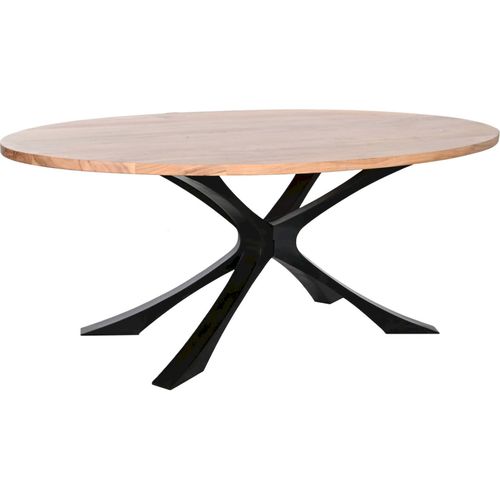 Table De Salon En Acacia Élégance Et Métal Robuste