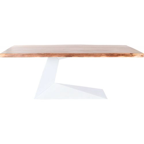 Table De Salon Acacia Design Et Pied Métal Élégant