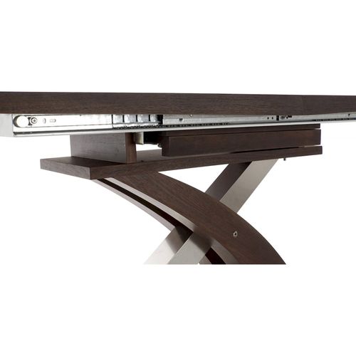 Table à manger Extensible Épurée Et Bicolore