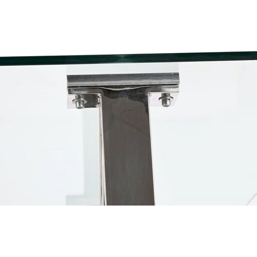 Table à manger En Verre Et Métal Pour Déco Moderne