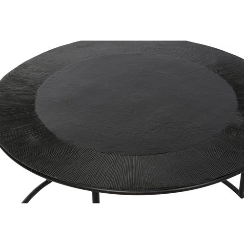 Table Gigogne Élégance En Métal Noir Pour Intérieur