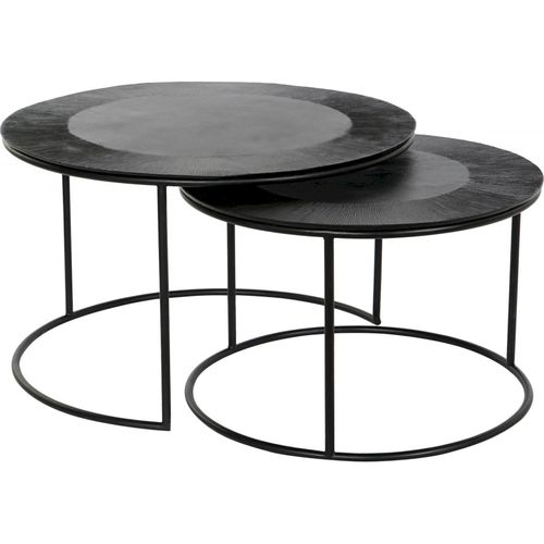 Table Gigogne Élégance En Métal Noir Pour Intérieur