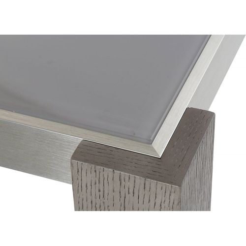 Table Salon Chêne Gris Aluminium Élégance Et Style