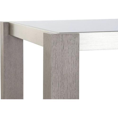 Table Salon Chêne Gris Aluminium Élégance Et Style