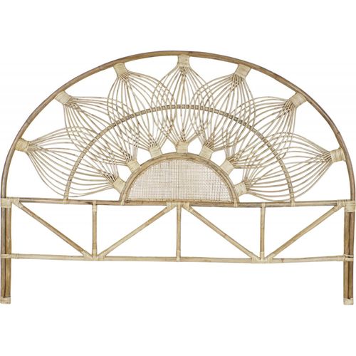 Tête De Lit Élégante En Rotin Marron Mesitas