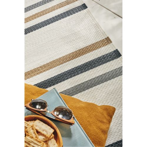 Tapis Capri Moderne Pour Extérieur Noir Uv Résistant 150 X 220 Cm Noir