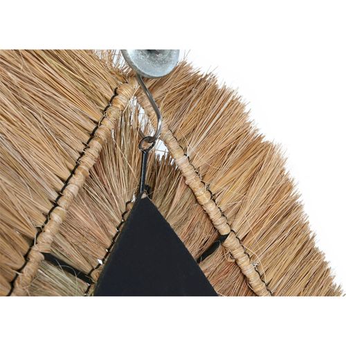Miroir Élégant Larme En Jute Pour Déco Chic