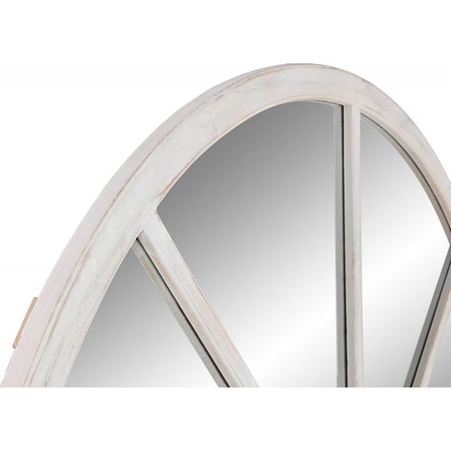 Miroir Élégant Blanc Style Fenêtre Arqué