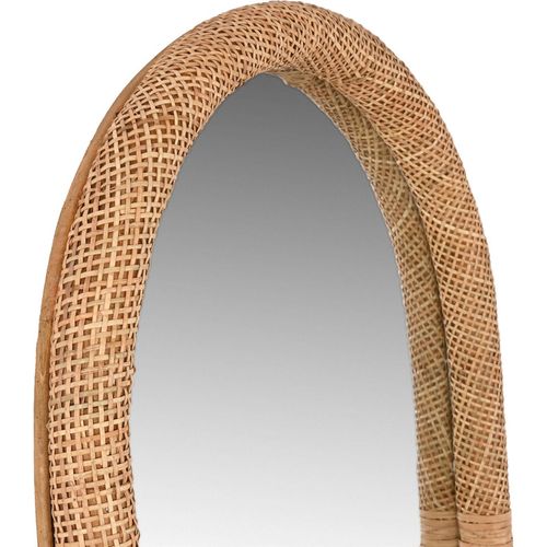 Miroir Élégant Rotin Naturel Pour Déco Chic