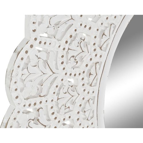 Miroir En Bois De Mango Blanc Décapé Et Décoratif
