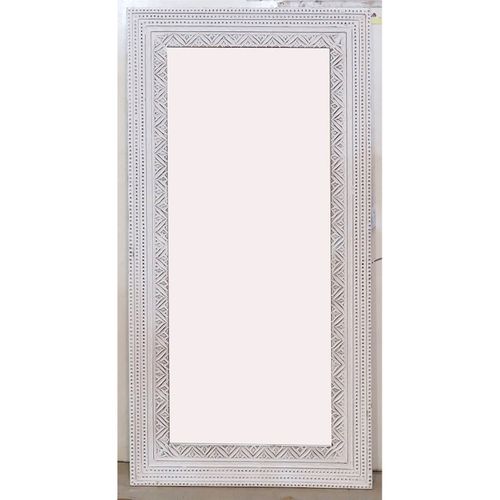 Miroir Blanc Élégant Effet Vieilli Et Tendance