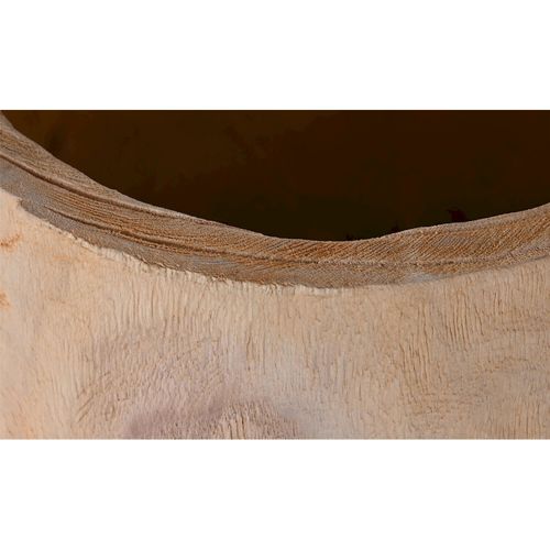 Cache-pot Élégance Bois Paulownia Sculpté Pour Plantes