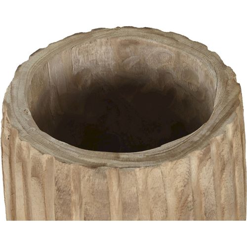 Cache-pot Élégance Bois Paulownia Sculpté Pour Plantes