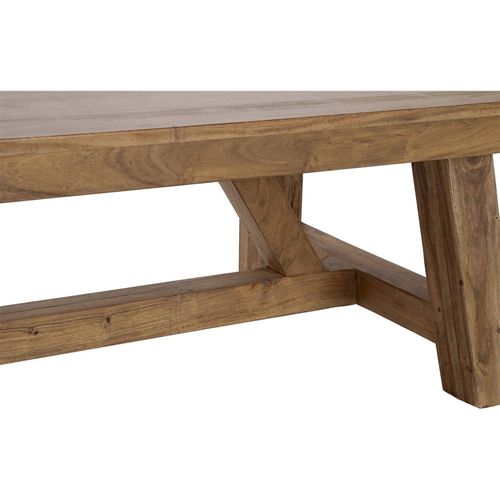 Table Basse En Acacia Marron Pour Salon Élégant