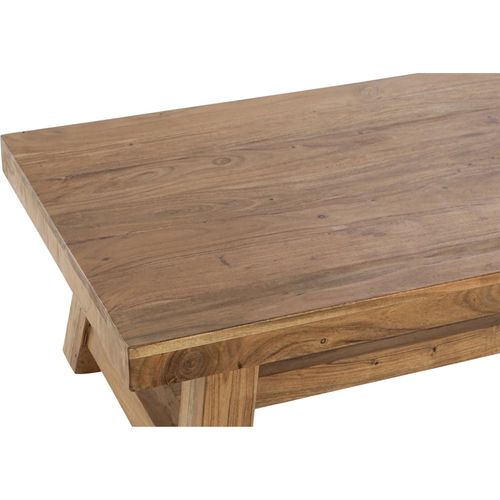 Table Basse En Acacia Marron Pour Salon Élégant