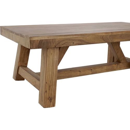 Table Basse En Acacia Marron Pour Salon Élégant