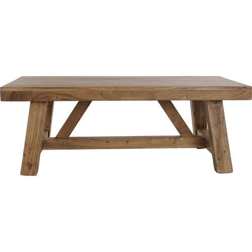 Table Basse En Acacia Marron Pour Salon Élégant