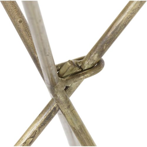 Table D'appoint Design Dorée Et Élégante En Laiton