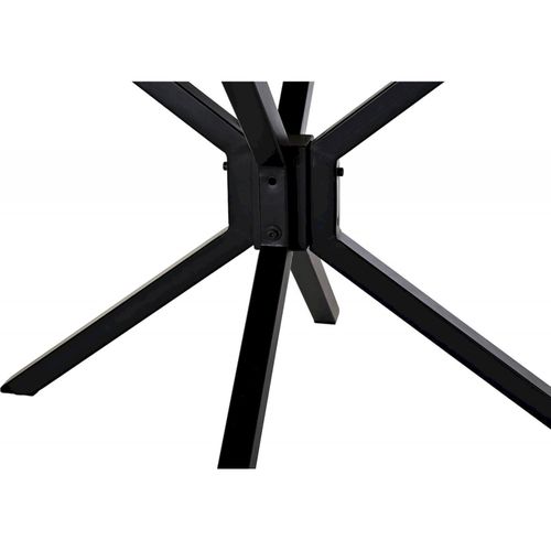 Table Salon Élégante Bois Et Métal Noir Design