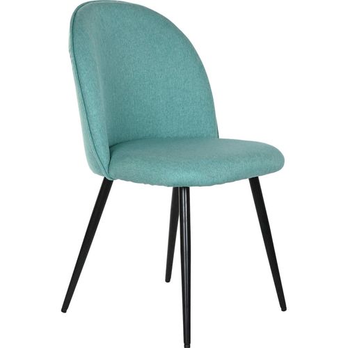 Chaise De Cuisine Élégante En Polyester Blanc