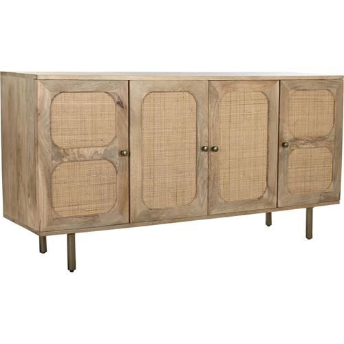 Buffet Chic En Rotin Et Mango Pour Intérieur Élégant