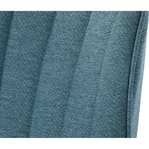 Fauteuil Style Élégant En Polyester Bleu