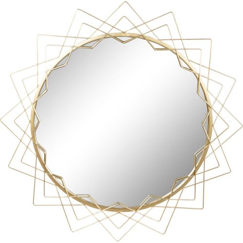 Miroir Élégance Géométrique Dorée Pour Intérieur Chic