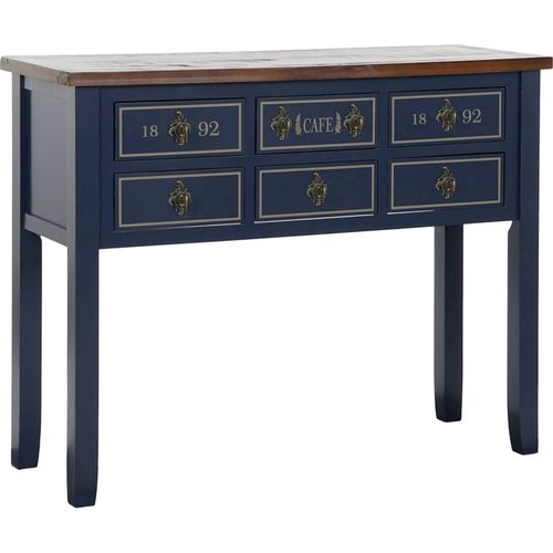 Console Bleu Marine Élégante Avec Rangement Pratique