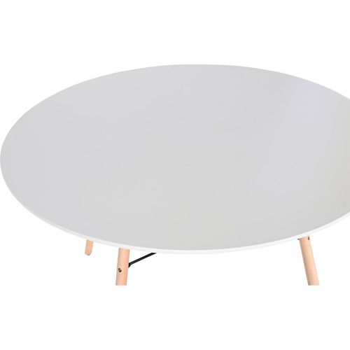 Table De Salon Élégante Ronde Blanche Design Scandinave