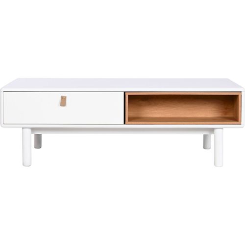 Table Basse Épurée Bicolore Pour Salon Moderne