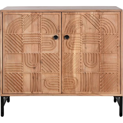 Console Élégante Blanc Naturel Pour Entrée Chic