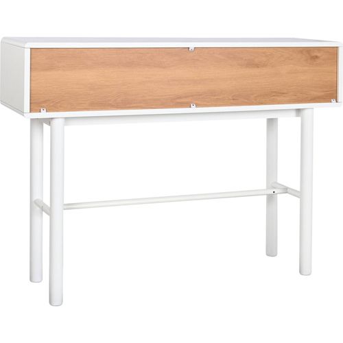 Console Élégante Blanc Naturel Pour Entrée Chic