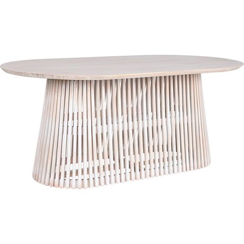 Table à Manger Ovale Style Épuré Blanche Meti