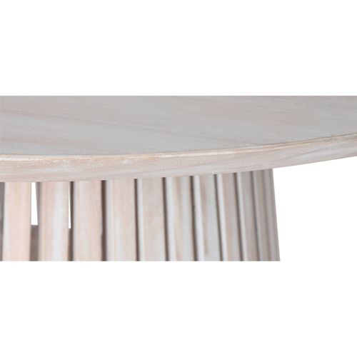 Table à Manger Ovale Style Épuré Blanche Meti