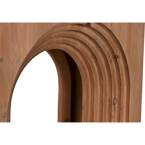 Console Élégante En Bois Avec Plateau Verre Pour Déco