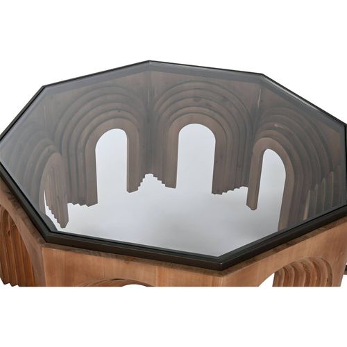 Table Basse Chic En Verre Et Bois Élégance Moderne