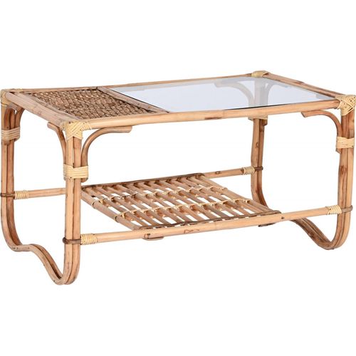 Table Basse Élégance Naturelle En Rotin Et Bambou