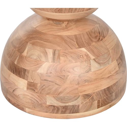 Table Salon Ronde Élégance En Acacia Brun