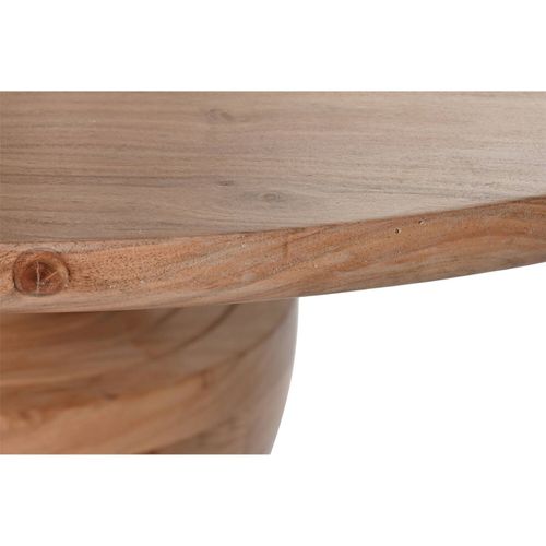 Table Salon Ronde Élégance En Acacia Brun