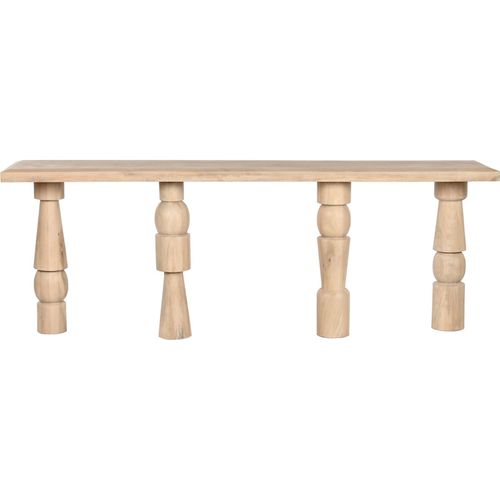 Console Bois Naturel Élégance Pour Entrée