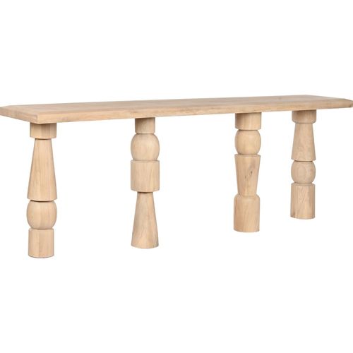 Console Bois Naturel Élégance Pour Entrée