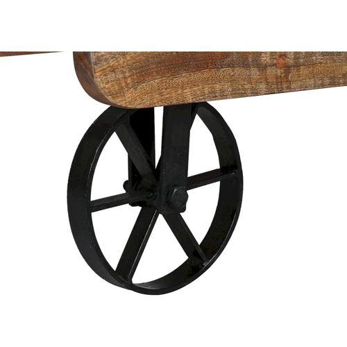 Table Basse Bois Et Métal Style Industriel Élégant