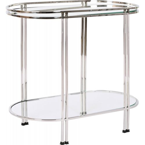 Table D'appoint Chic Et Design En Chrome Épuré