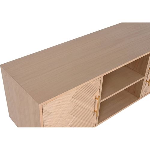 Meuble TV Chic En Paulownia Pour Salon Moderne